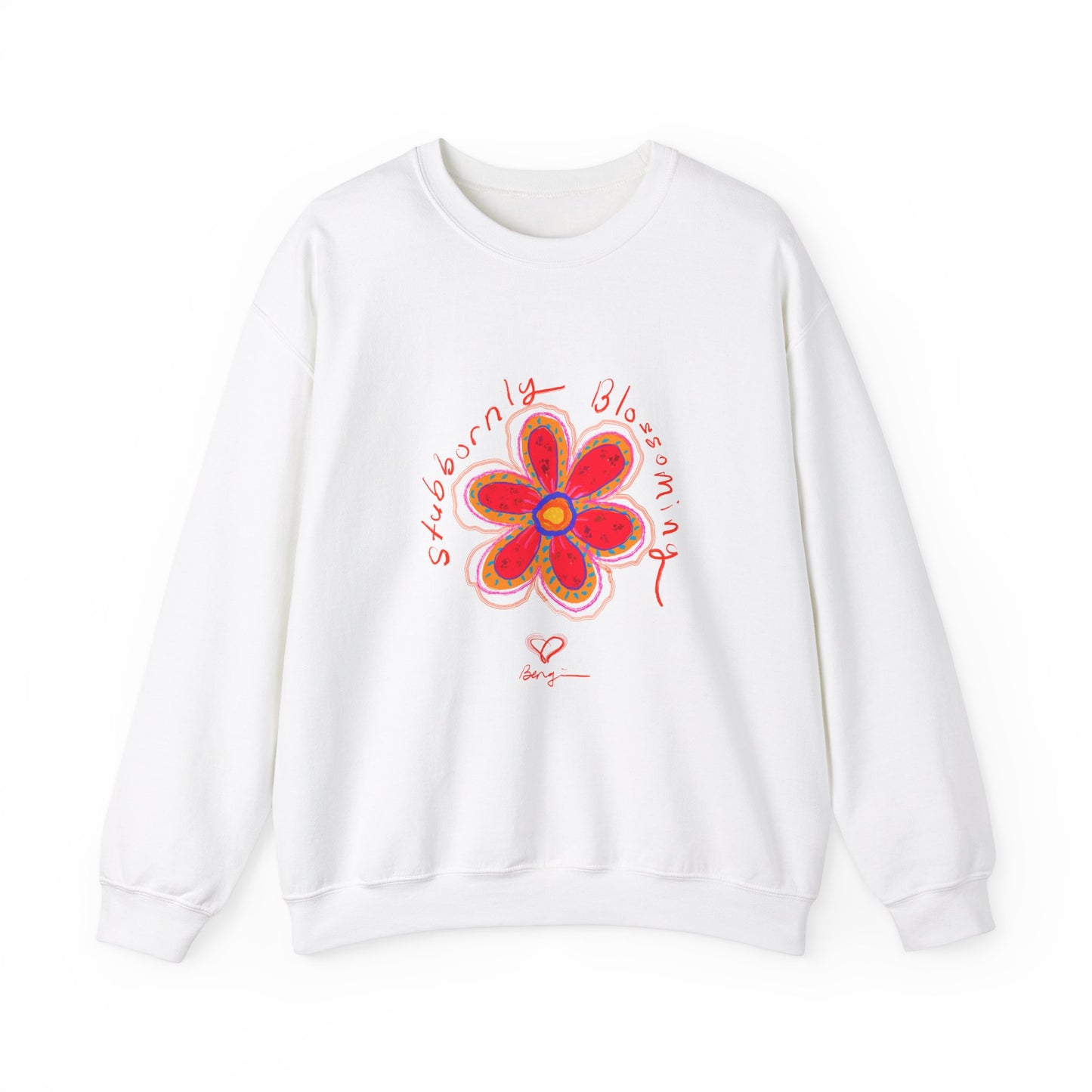Stubbornly Blossoming Crewneck Sweatshirt - Unisex