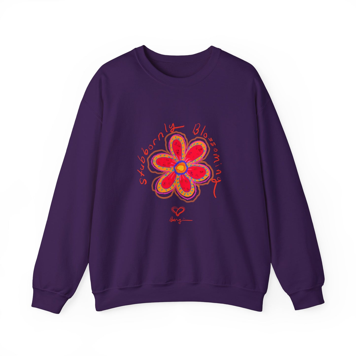 Stubbornly Blossoming Crewneck Sweatshirt - Unisex