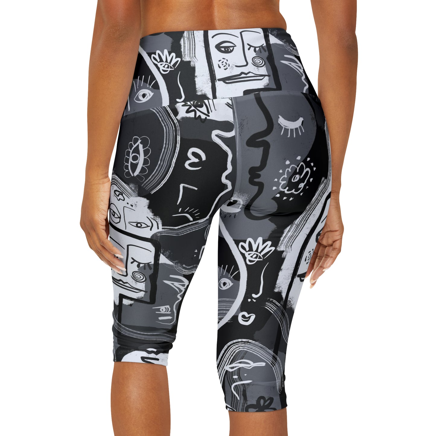 Picasso Yoga Capri Leggings