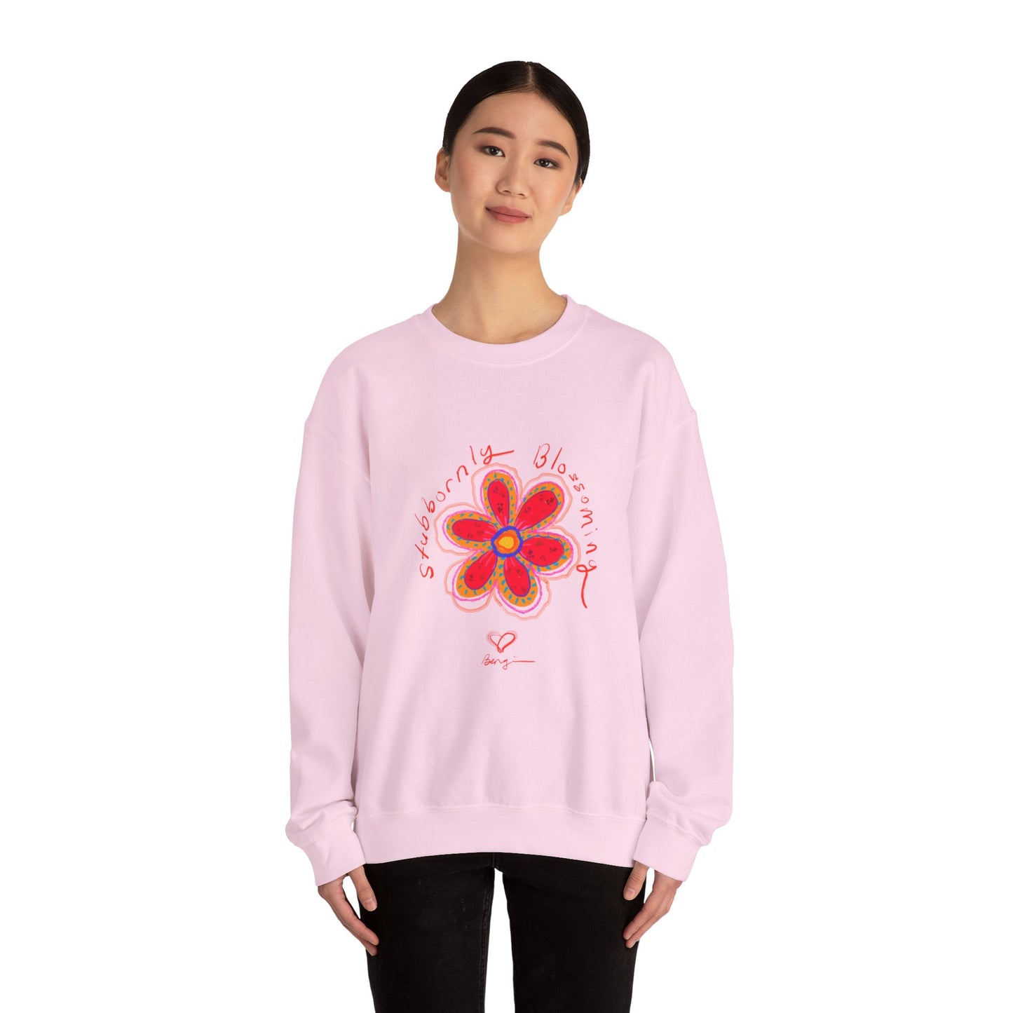 Stubbornly Blossoming Crewneck Sweatshirt - Unisex