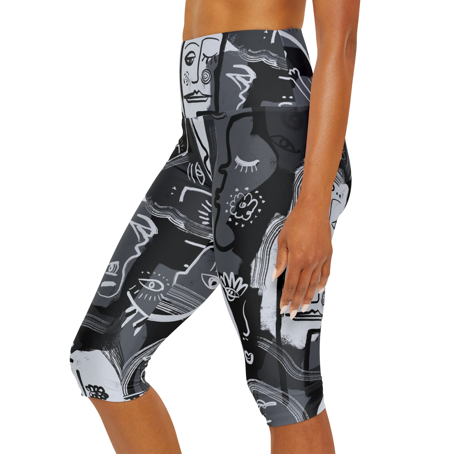 Picasso Yoga Capri Leggings