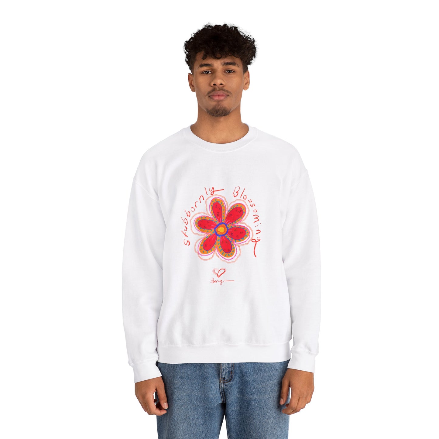 Stubbornly Blossoming Crewneck Sweatshirt - Unisex