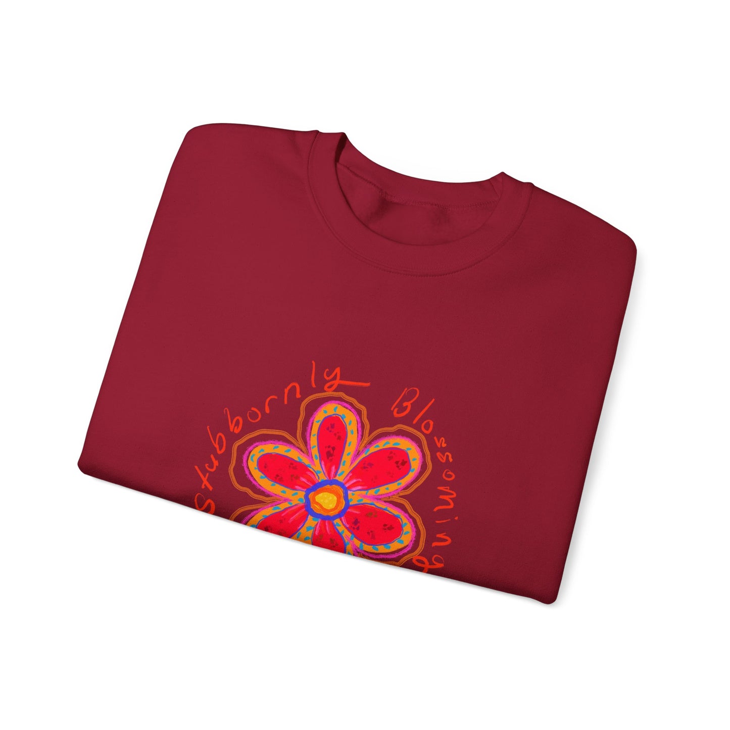 Stubbornly Blossoming Crewneck Sweatshirt - Unisex