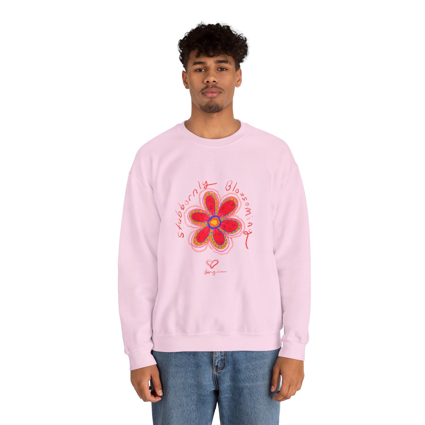 Stubbornly Blossoming Crewneck Sweatshirt - Unisex