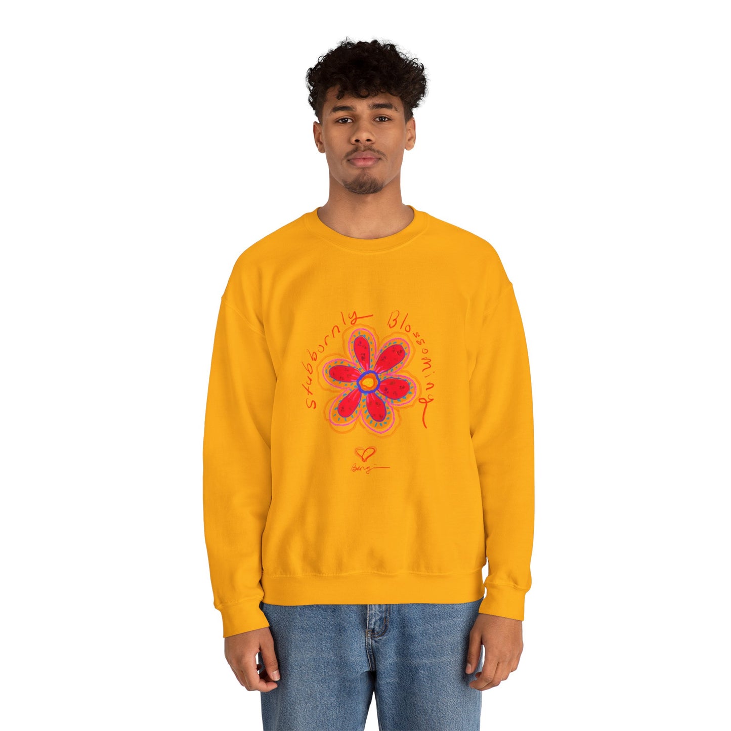 Stubbornly Blossoming Crewneck Sweatshirt - Unisex