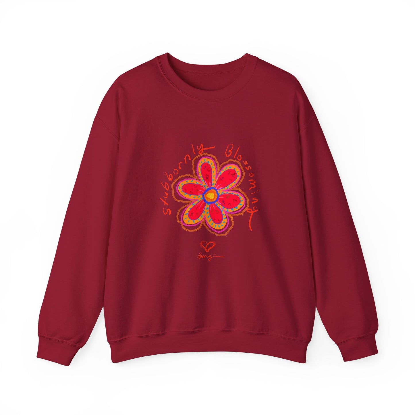 Stubbornly Blossoming Crewneck Sweatshirt - Unisex