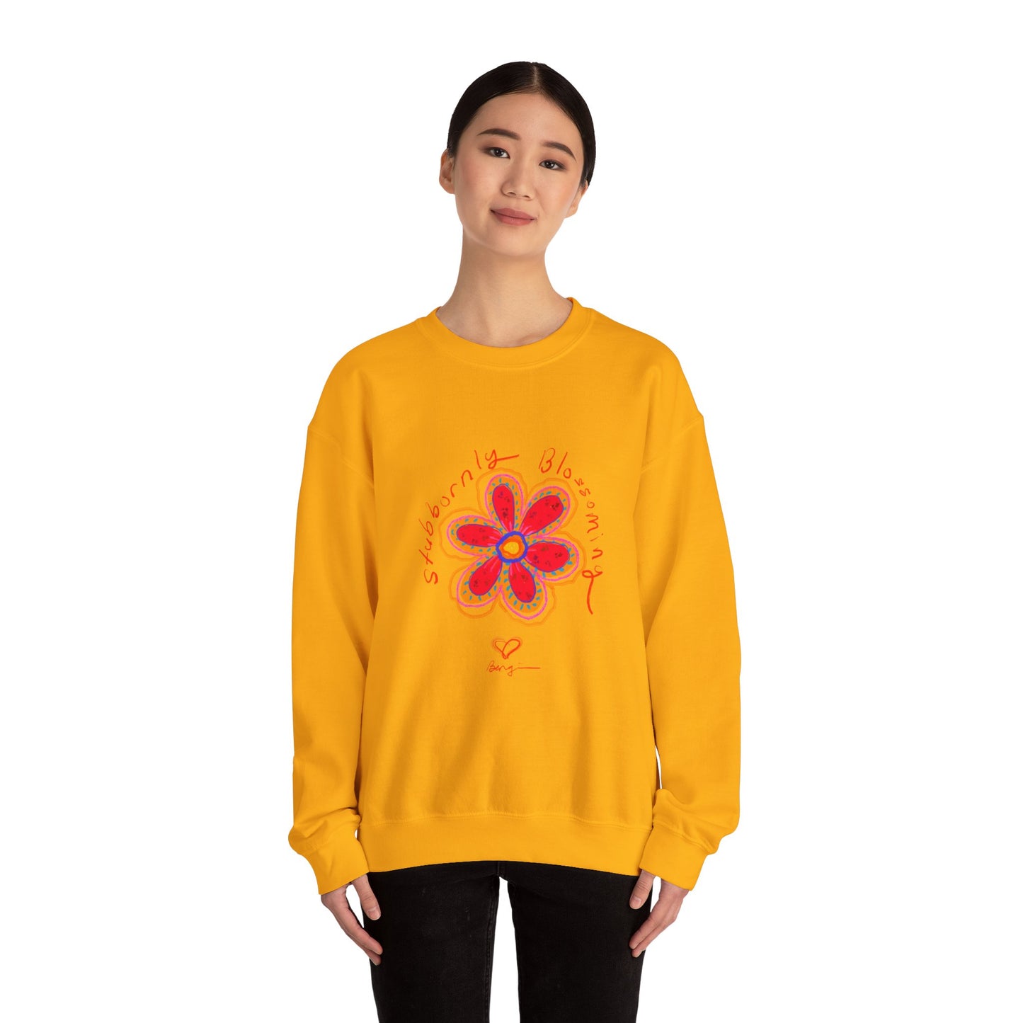 Stubbornly Blossoming Crewneck Sweatshirt - Unisex