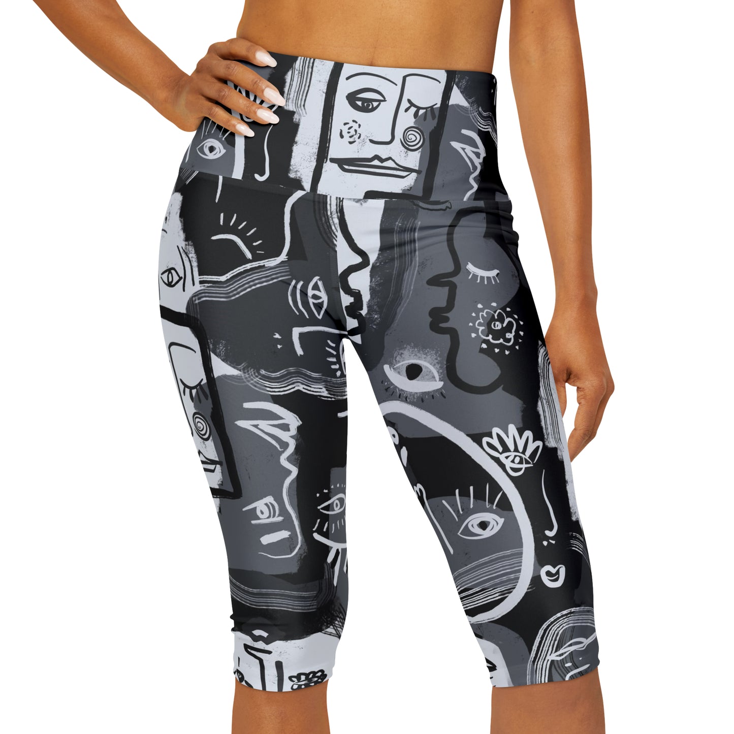 Picasso Yoga Capri Leggings