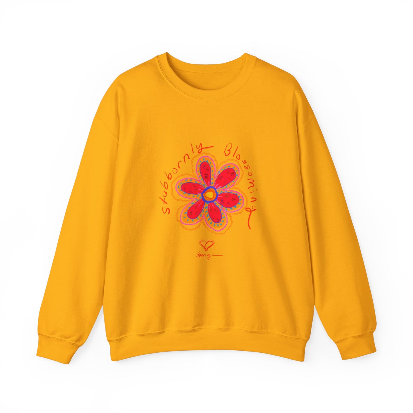 Stubbornly Blossoming Crewneck Sweatshirt - Unisex