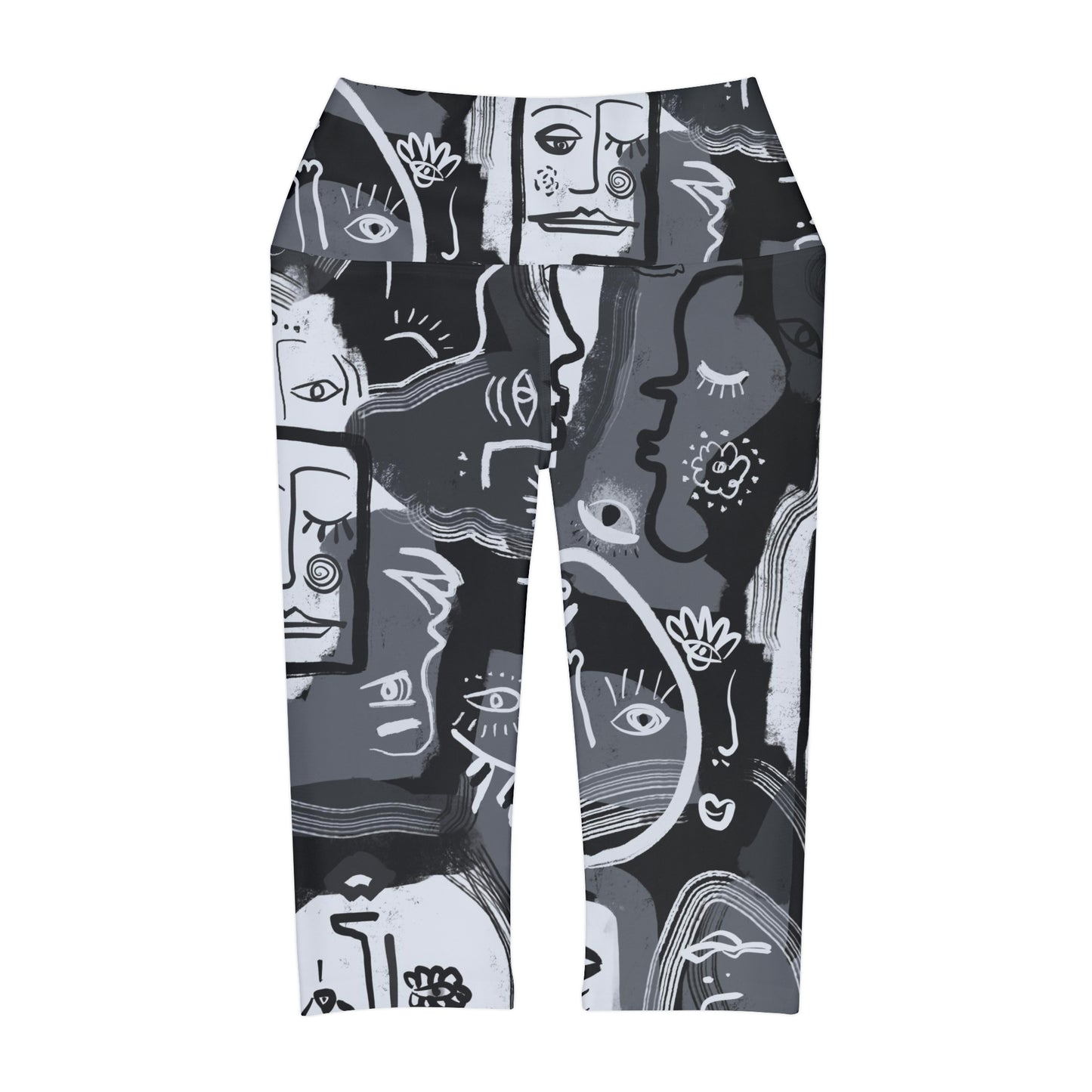 Picasso Yoga Capri Leggings