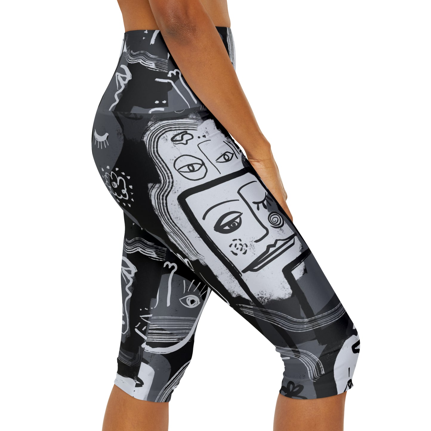Picasso Yoga Capri Leggings