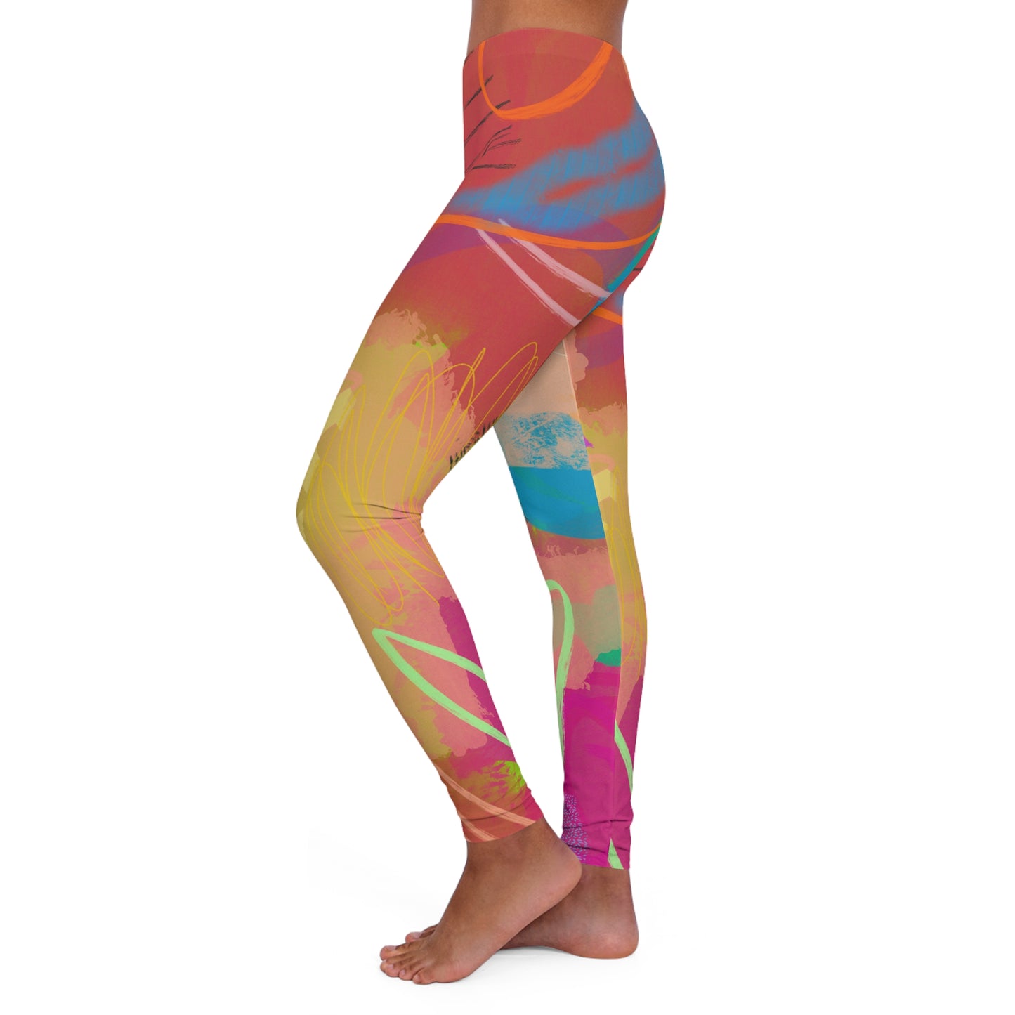 Pool Party Spandex Yoga Leggings