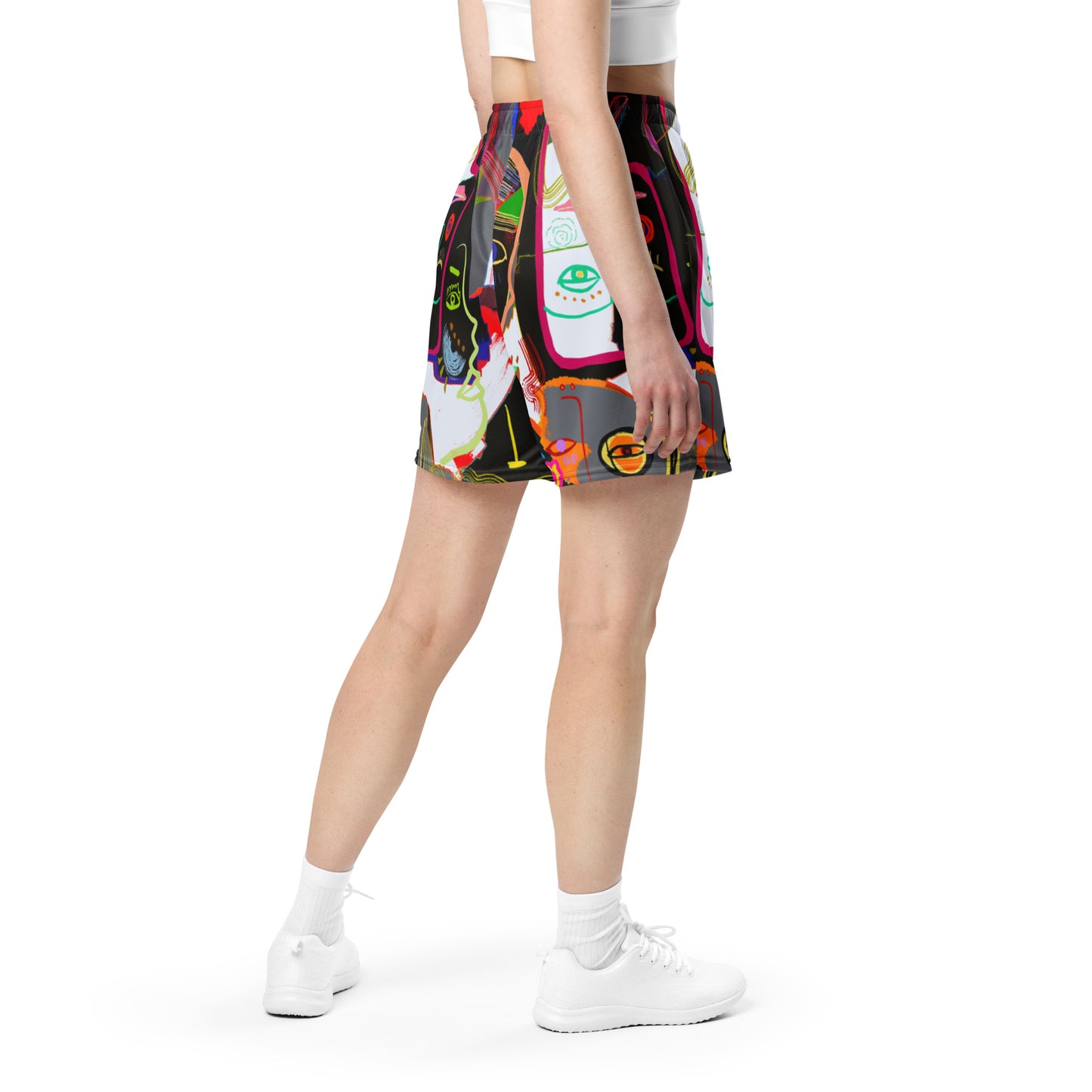 Picasso Midnight Unisex mesh shorts
