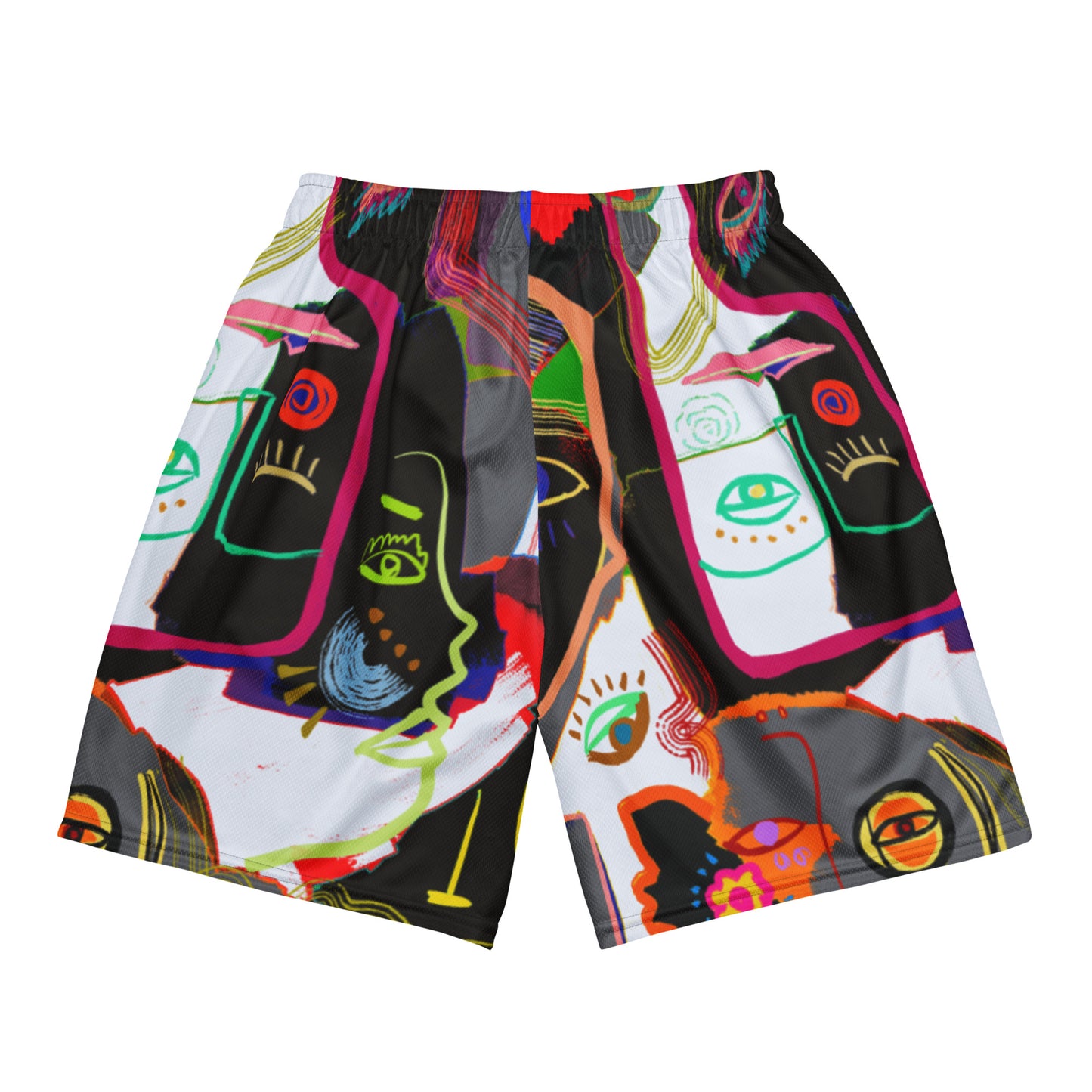 Picasso Midnight Unisex mesh shorts