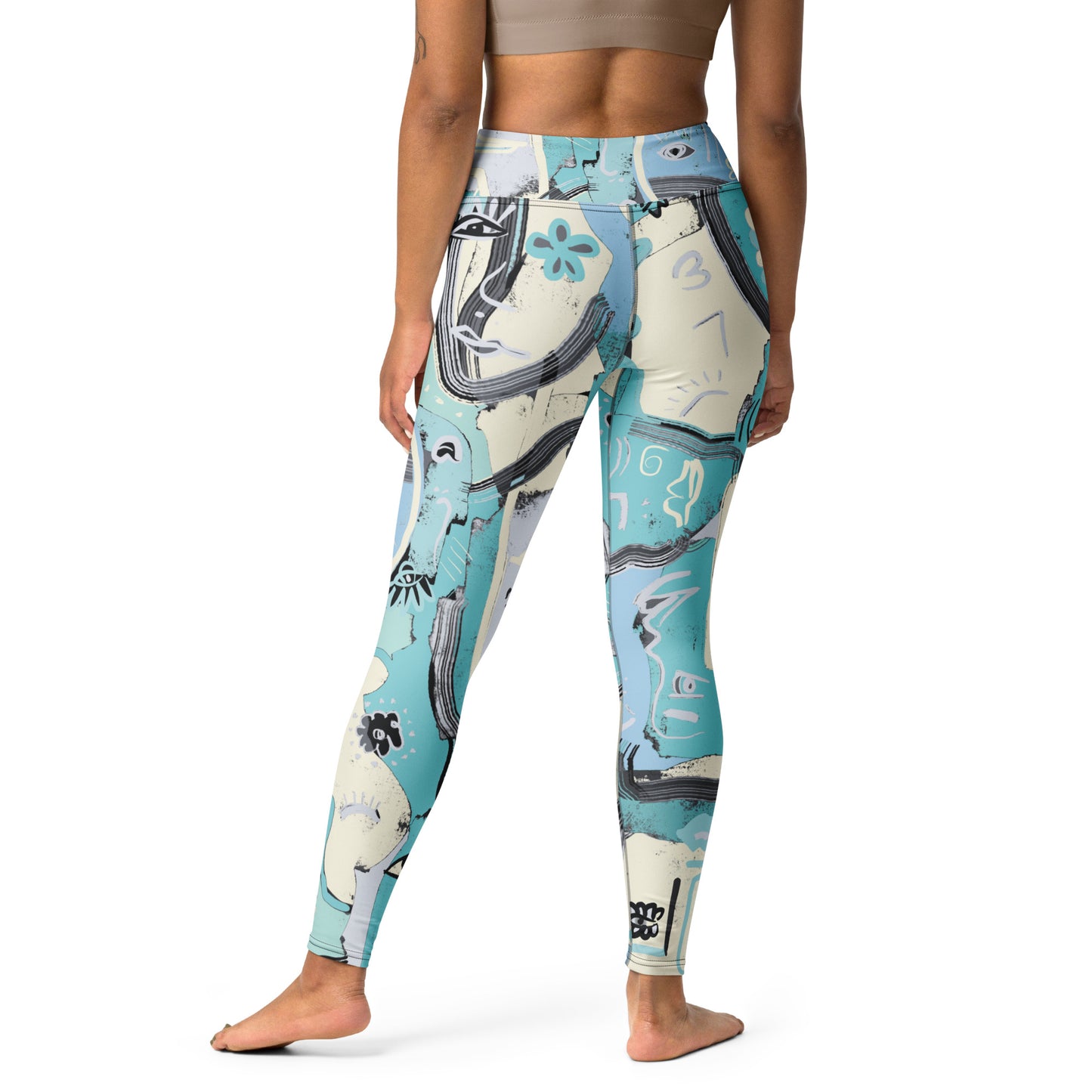 Picasso Surf High Waisted Yoga Leggings