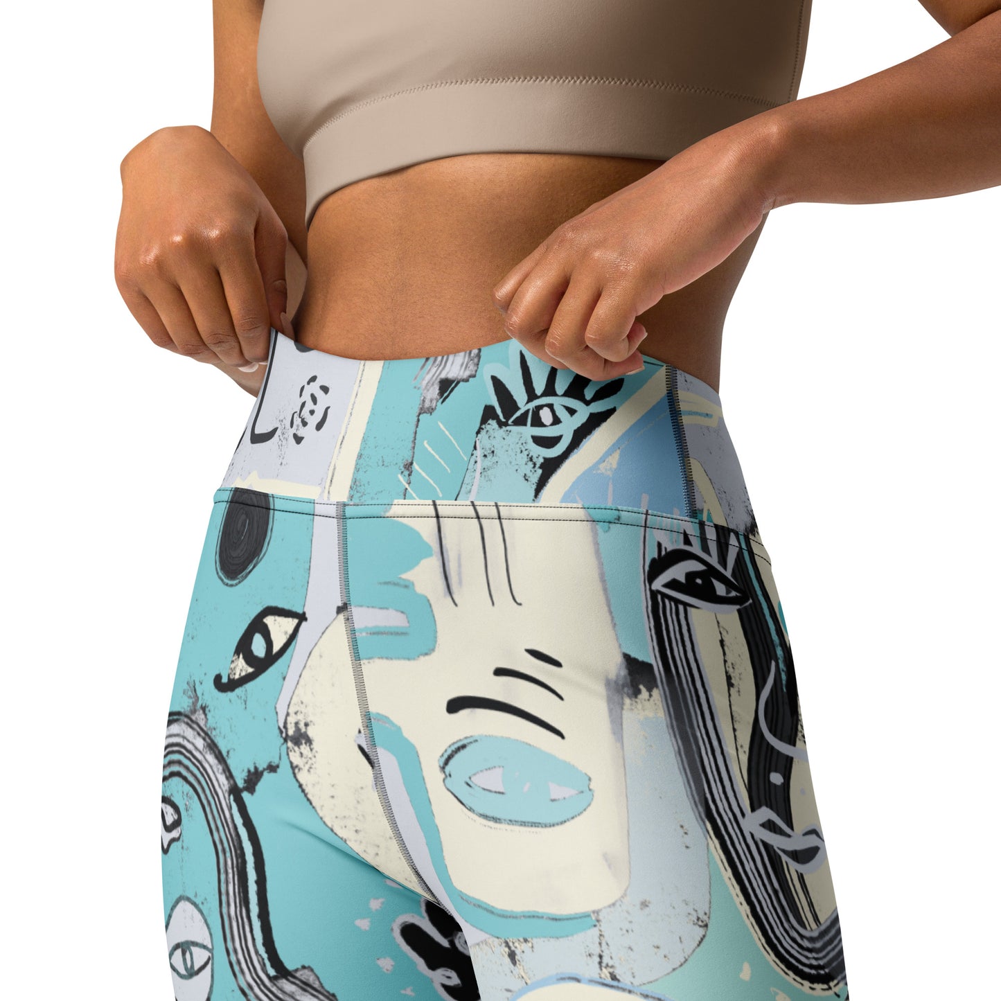 Picasso Surf High Waisted Yoga Leggings