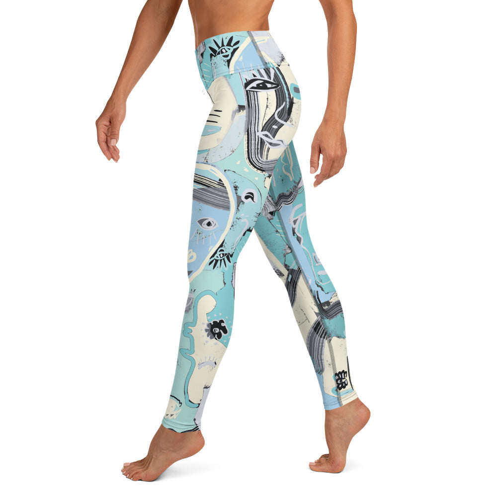 Picasso Surf High Waisted Yoga Leggings