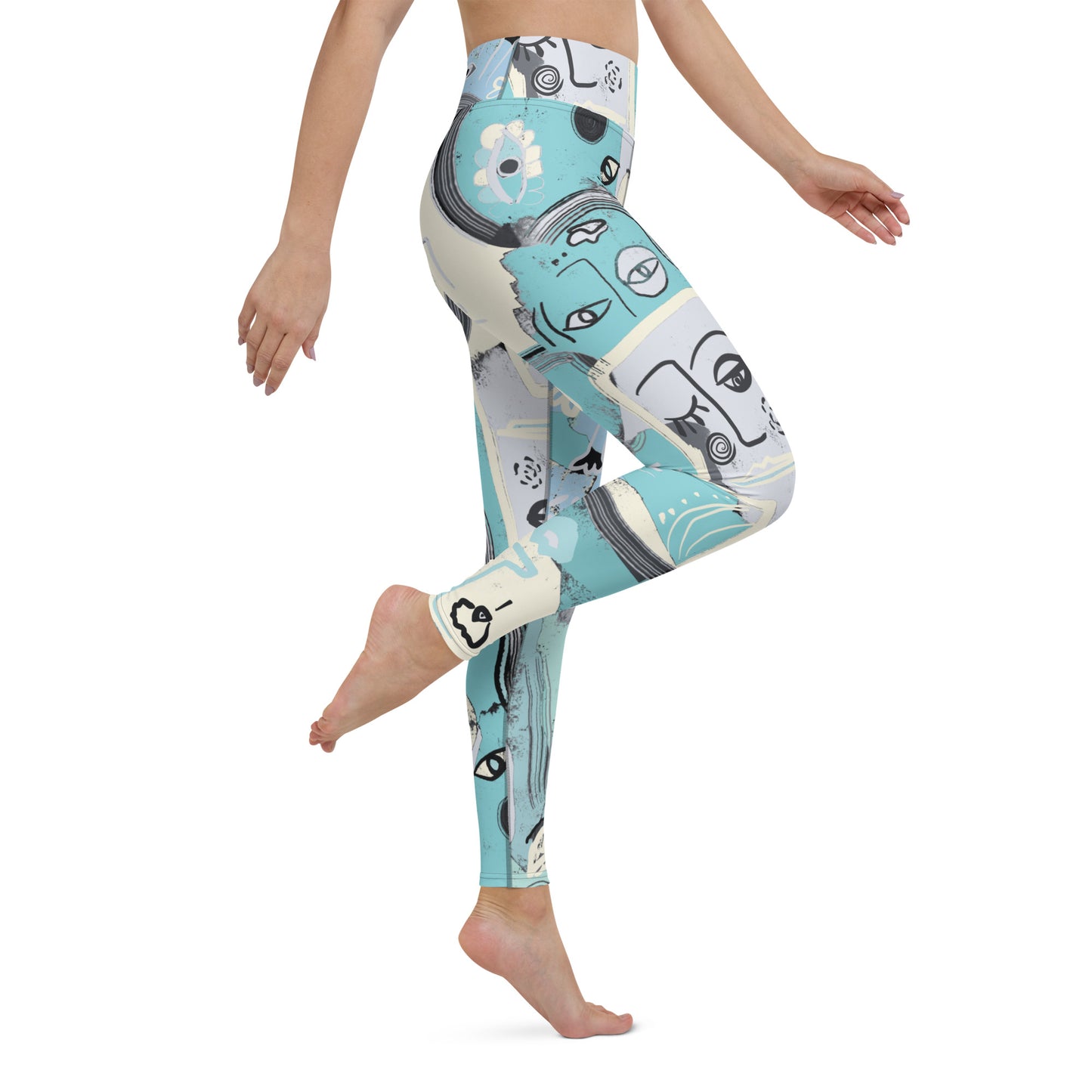 Picasso Surf High Waisted Yoga Leggings