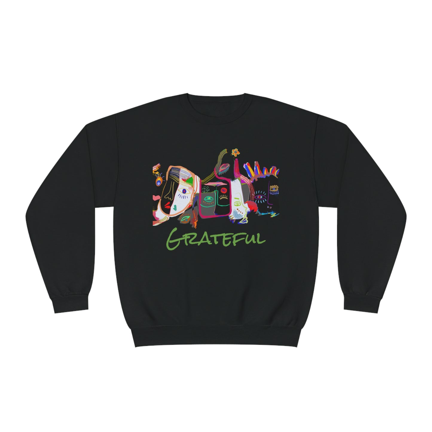 Picasso Midnight Grateful Crewneck Sweatshirt - Unisex