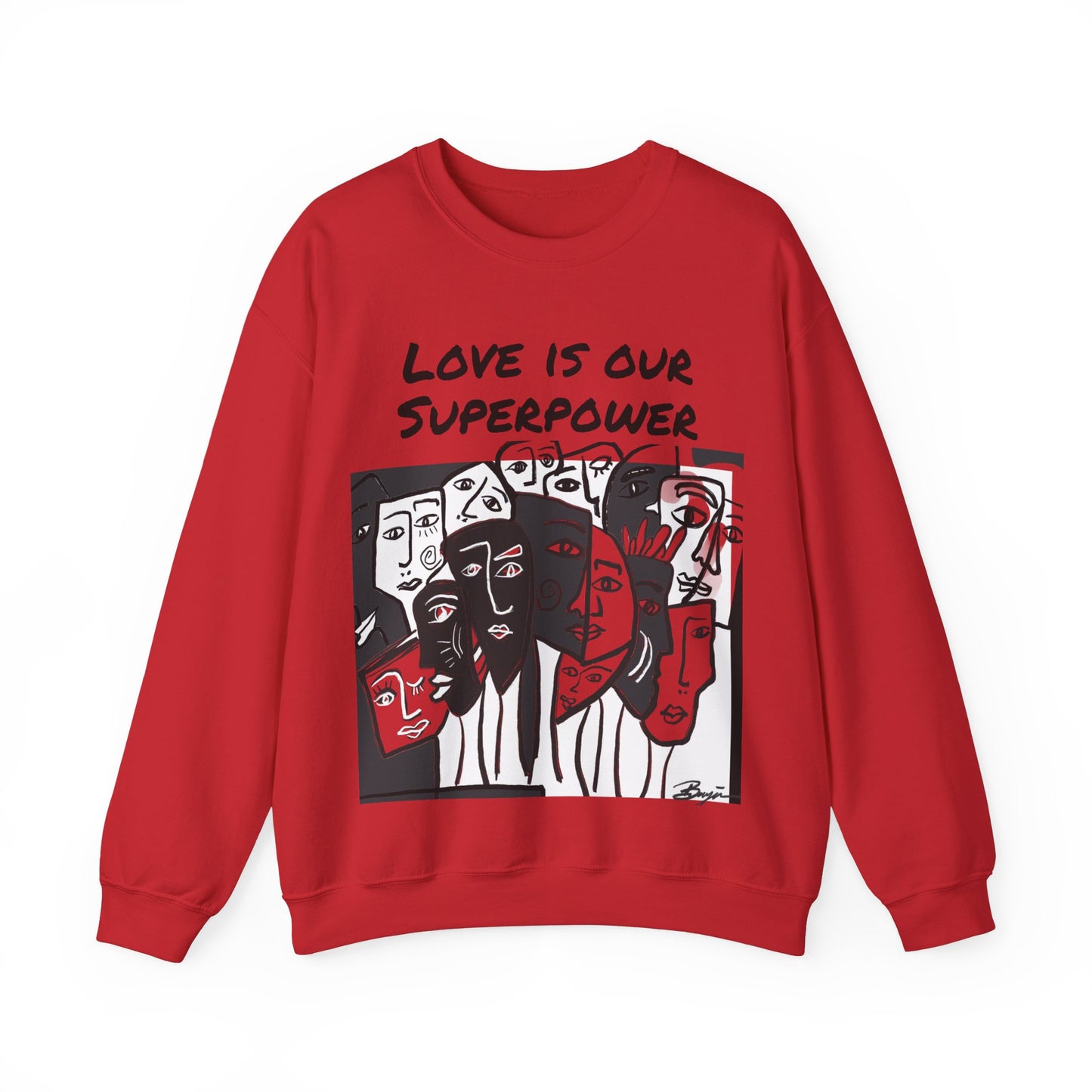 Love is our Superpower Crewneck Sweatshirt - Unisex