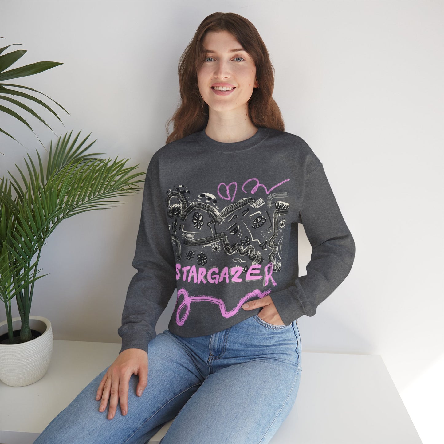 Stargazer Unisex Heavy Blend Crewneck Sweatshirt