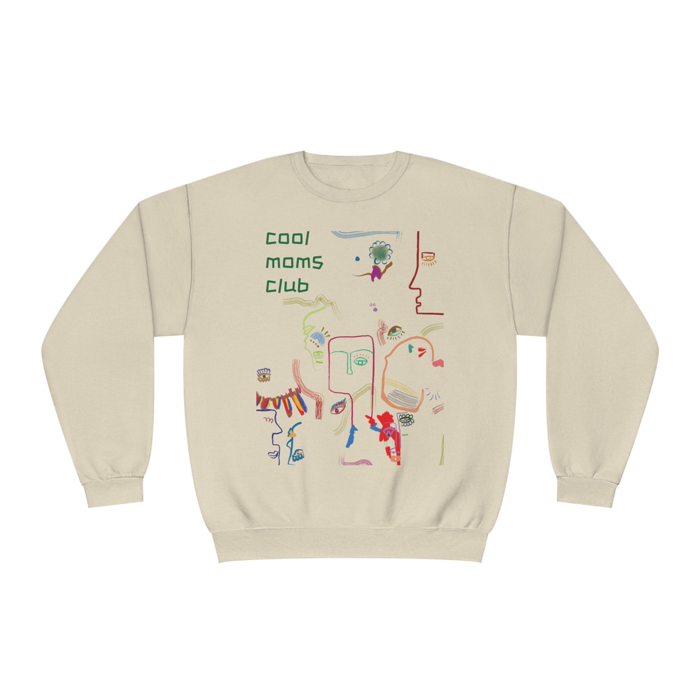 Picasso Cool Moms Club Crewneck Sweatshirt