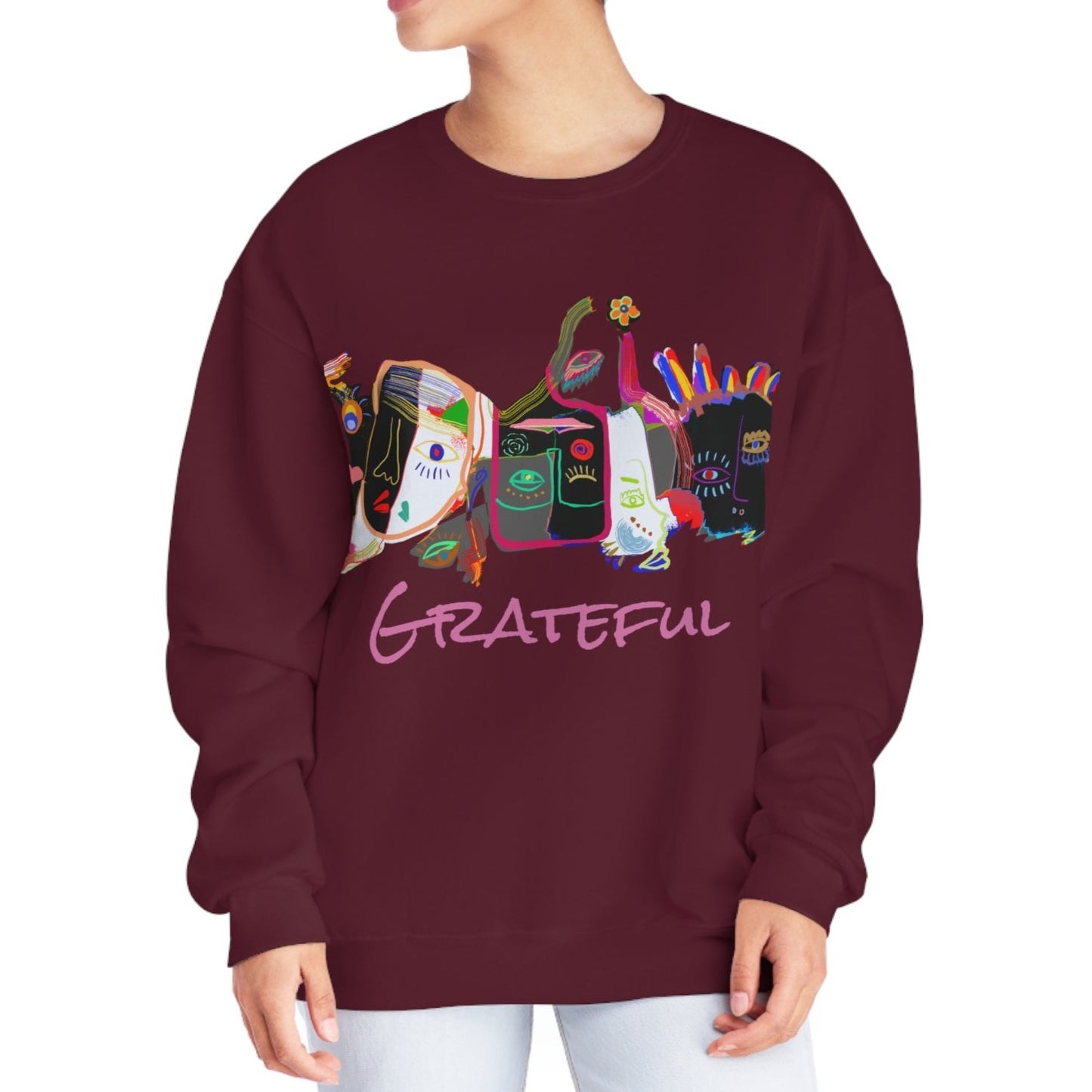 Picasso Midnight Grateful Crewneck Sweatshirt - Unisex