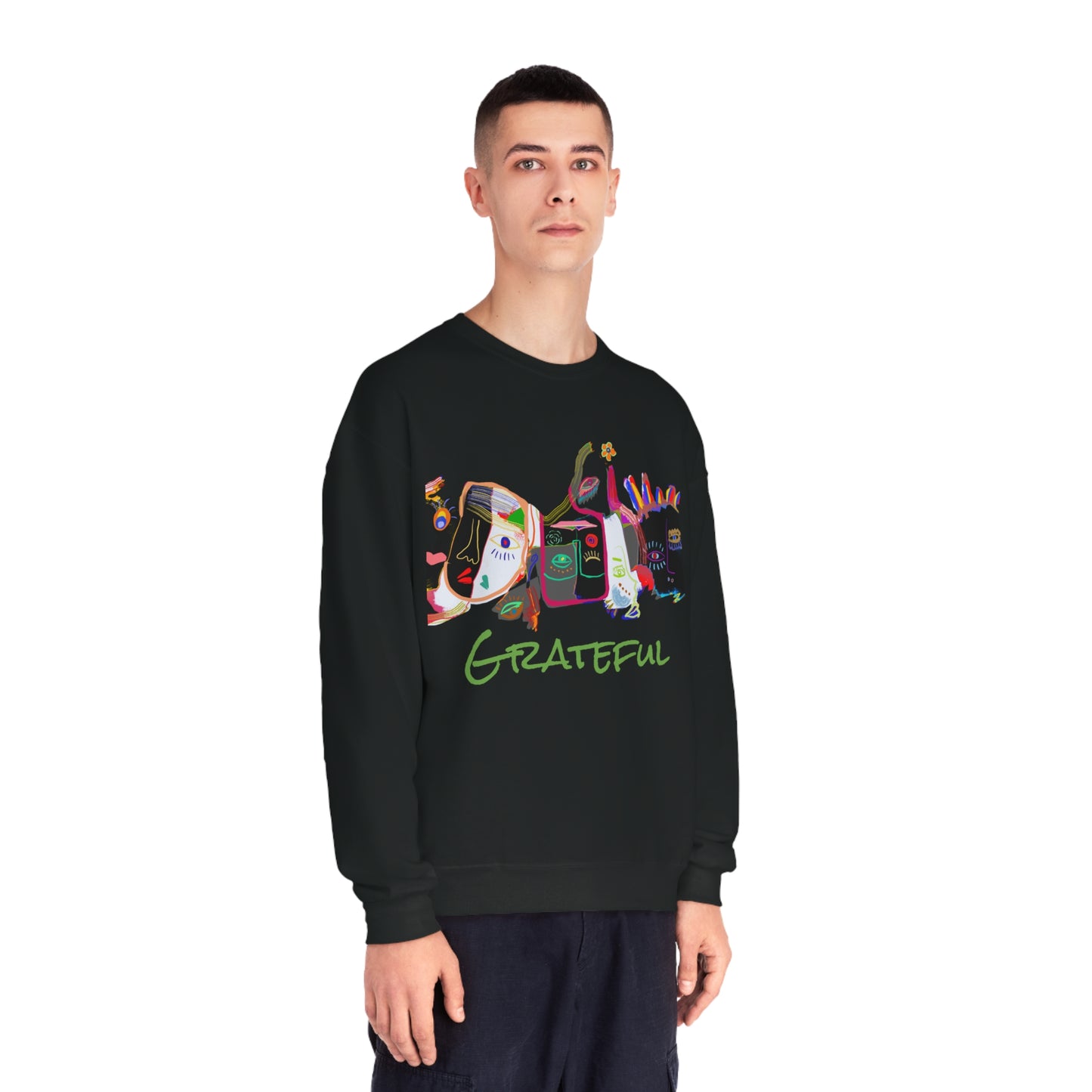 Picasso Midnight Grateful Crewneck Sweatshirt - Unisex