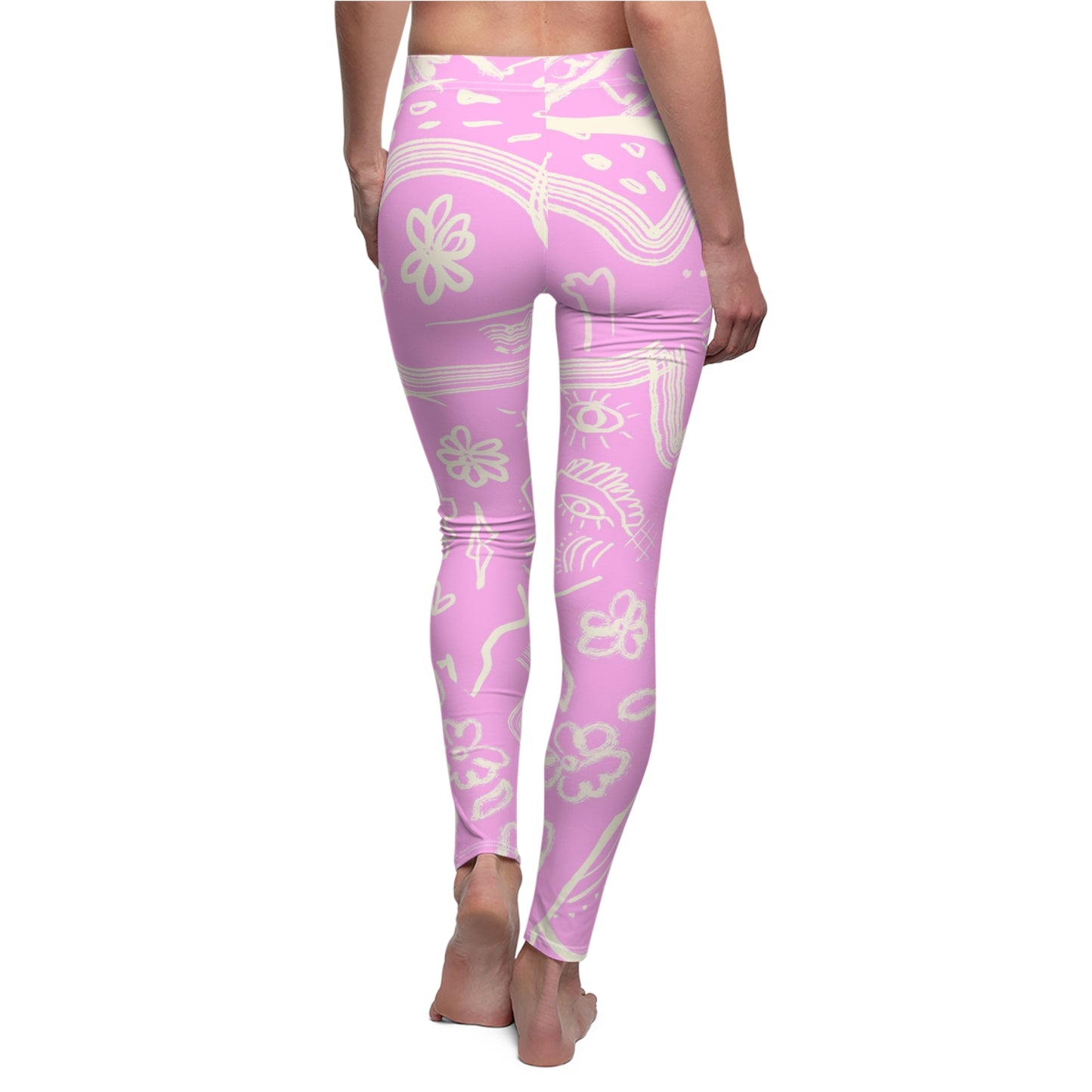 Cosmo Pink Women's Cut & Sew Casual Leggings