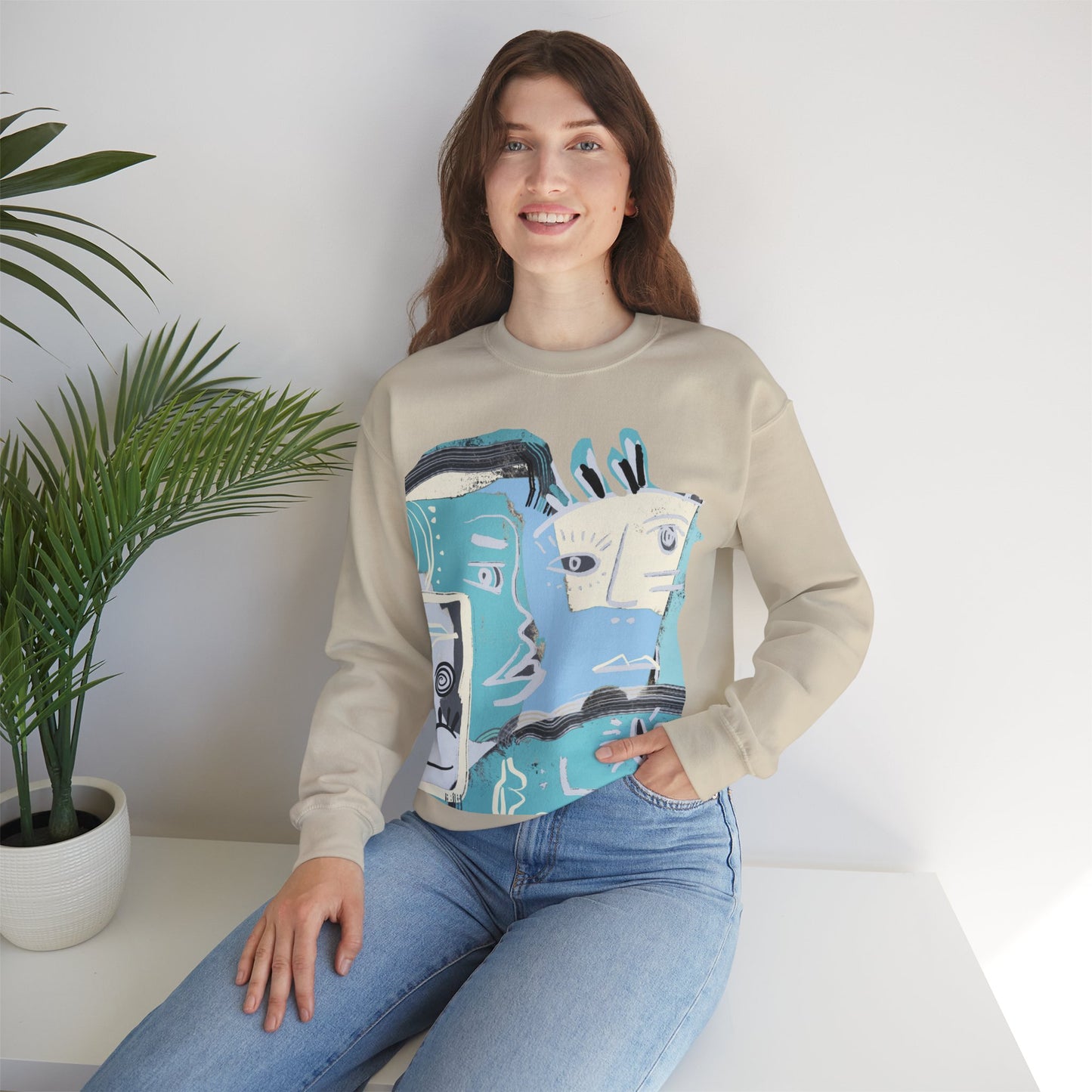 Picasso Surf Crewneck Sweatshirt - Unisex