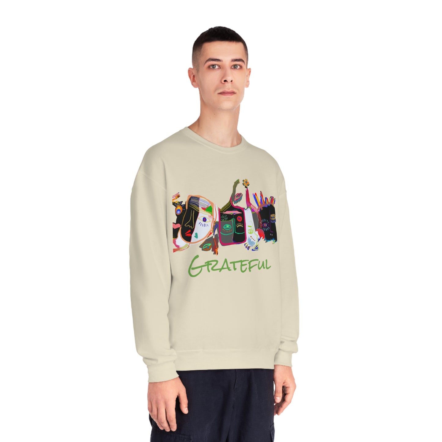 Picasso Midnight Grateful Crewneck Sweatshirt - Unisex