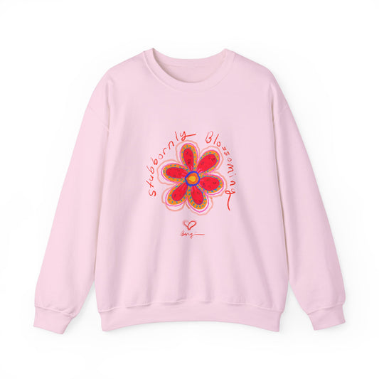 Stubbornly Blossoming Crewneck Sweatshirt - Unisex