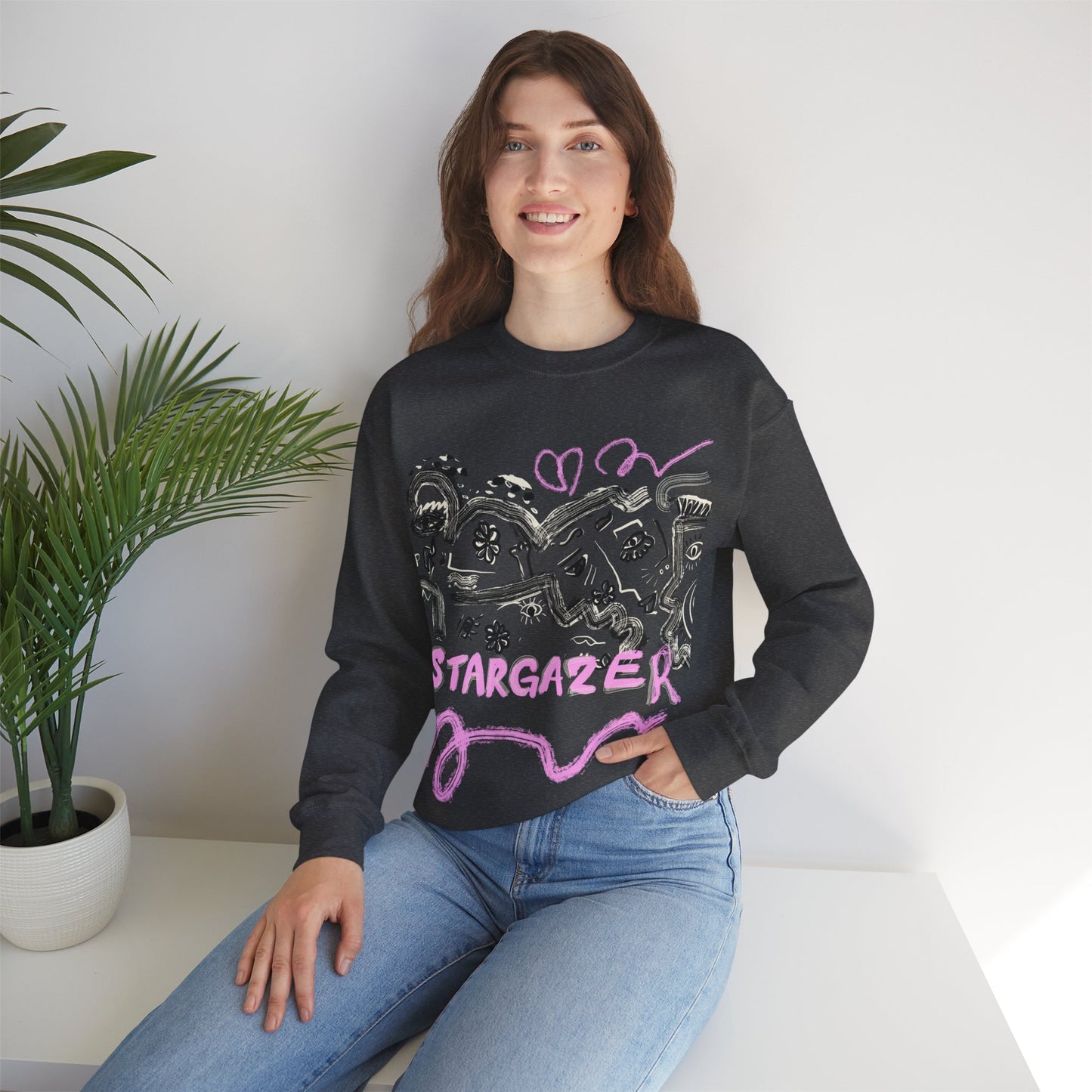 Stargazer Unisex Heavy Blend Crewneck Sweatshirt