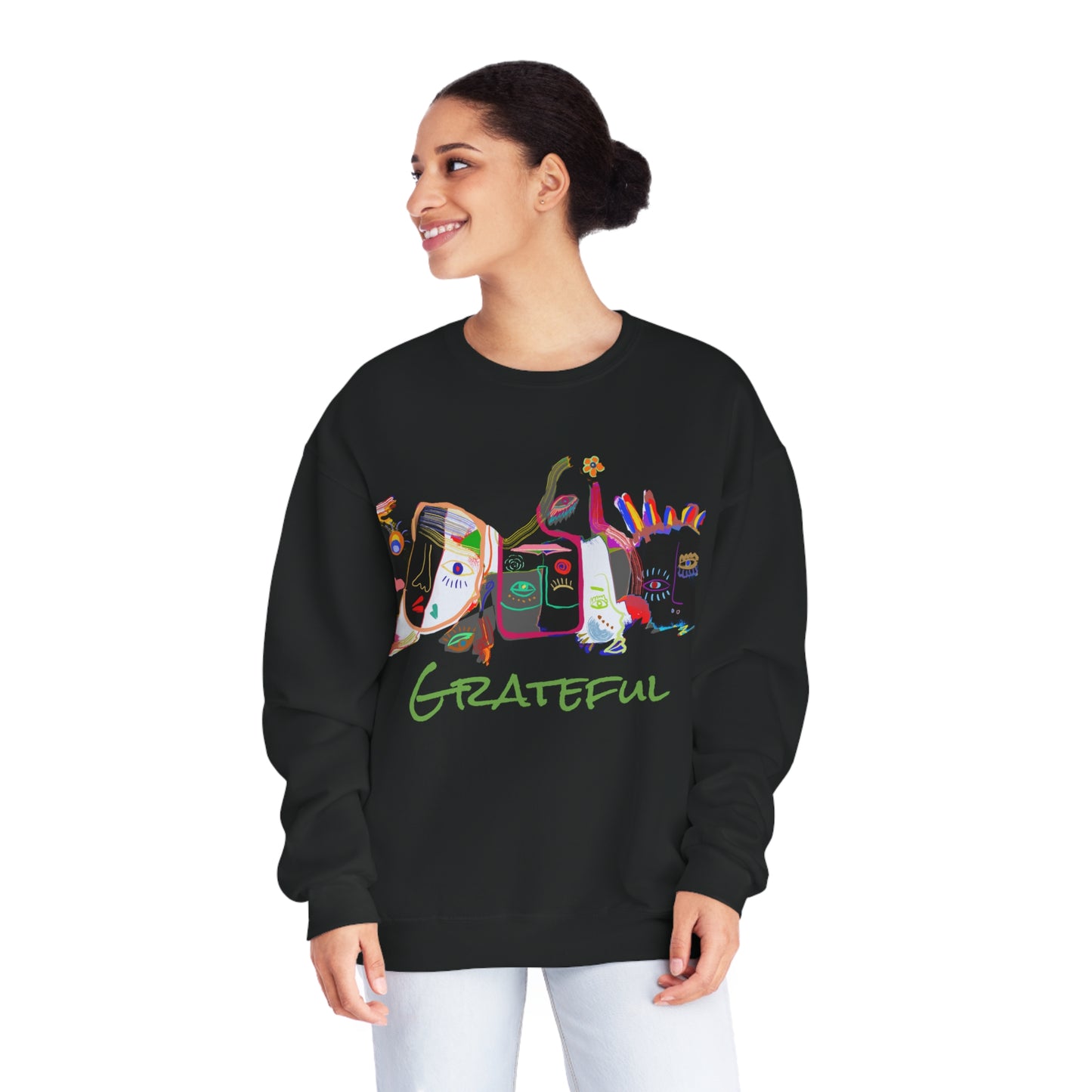 Picasso Midnight Grateful Crewneck Sweatshirt - Unisex