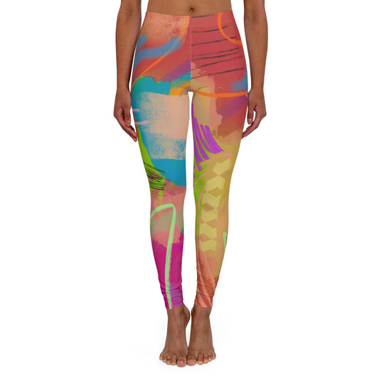 Pool Party Spandex Yoga Leggings