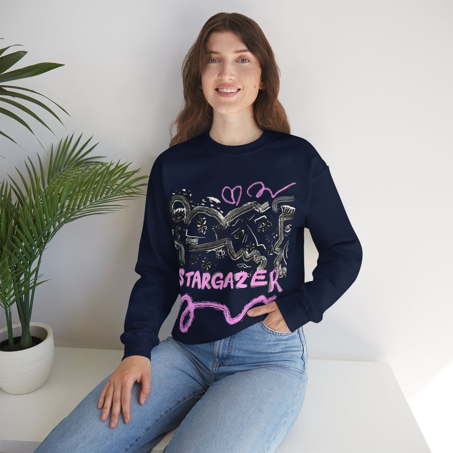 Stargazer Unisex Heavy Blend Crewneck Sweatshirt