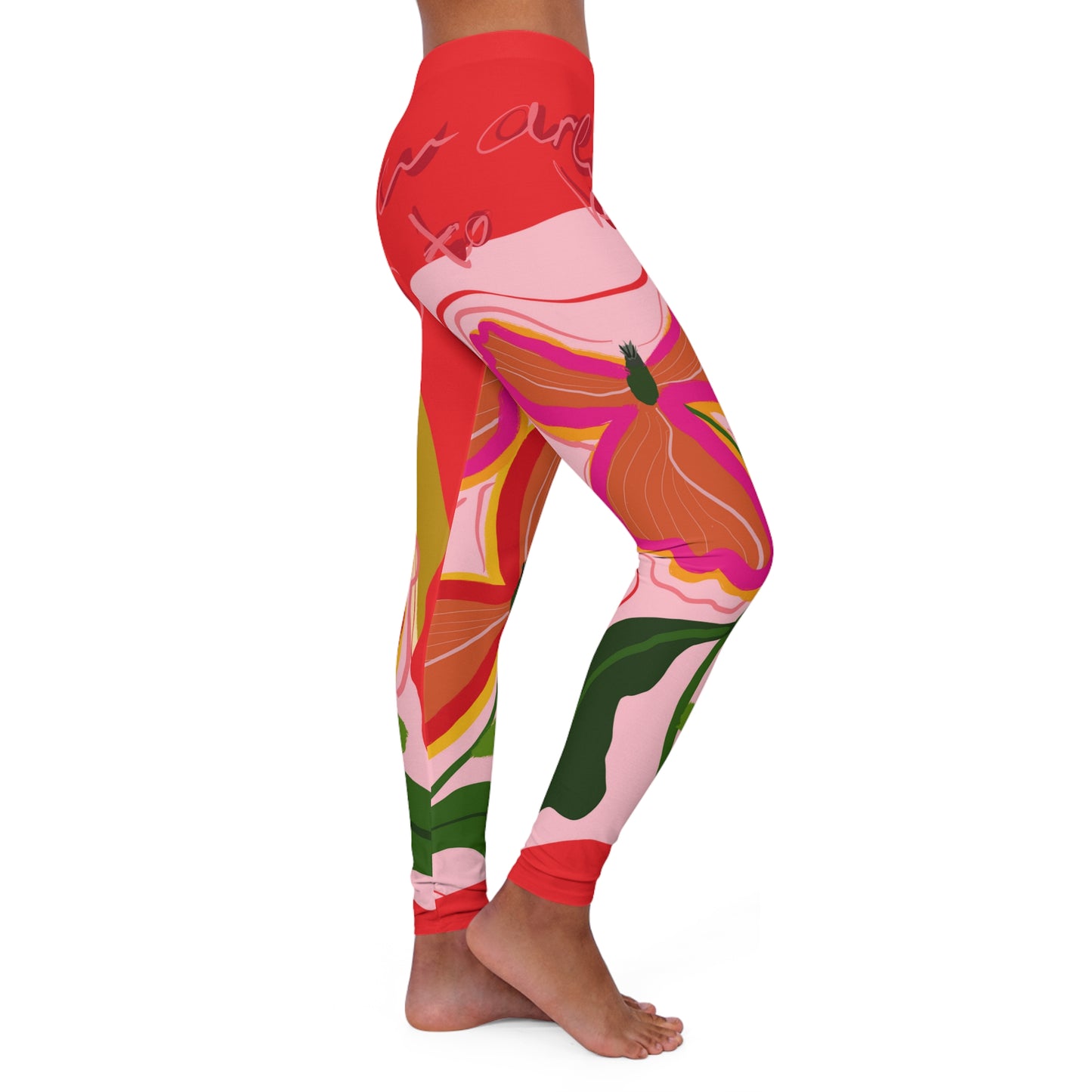 You're made to Bloom Spandex Yoga Leggings