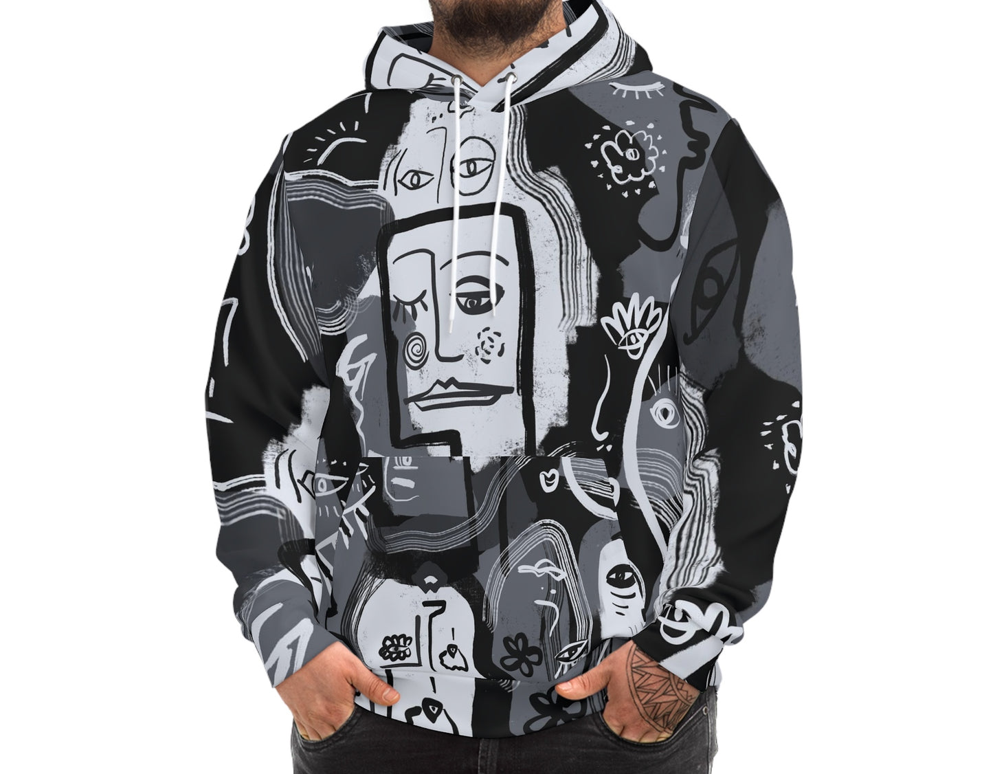 Picasso Black & White Hoodie - Unisex