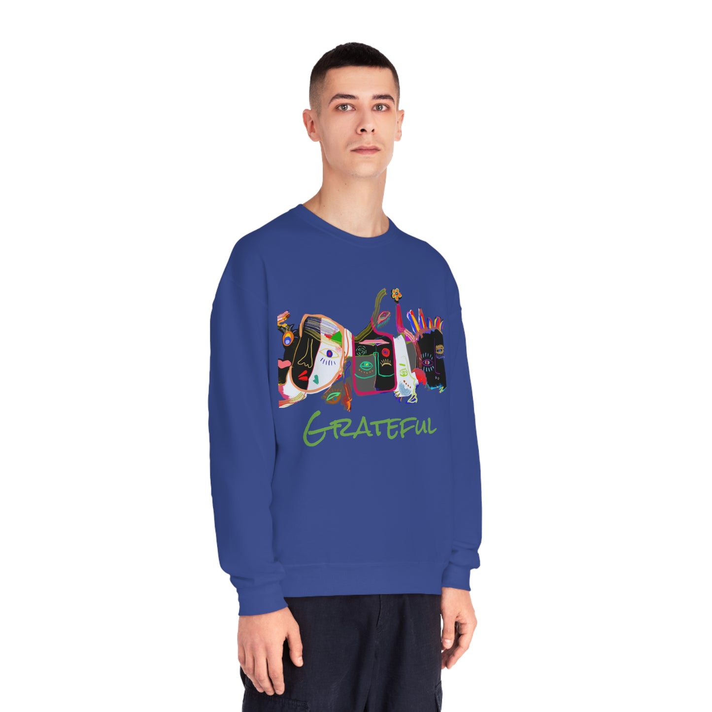 Picasso Midnight Grateful Crewneck Sweatshirt - Unisex