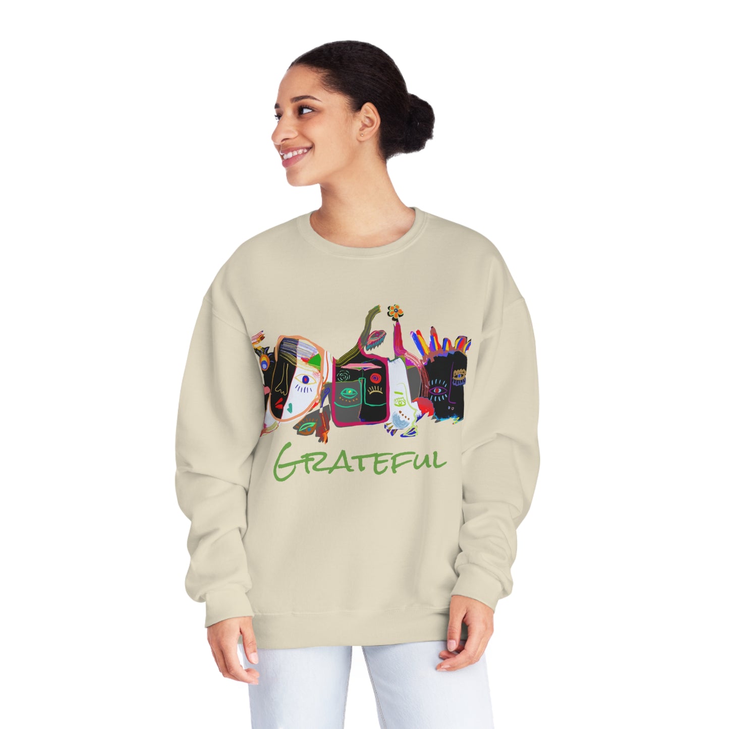 Picasso Midnight Grateful Crewneck Sweatshirt - Unisex