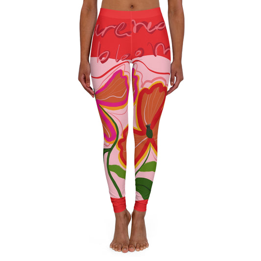 You're made to Bloom Spandex Yoga Leggings