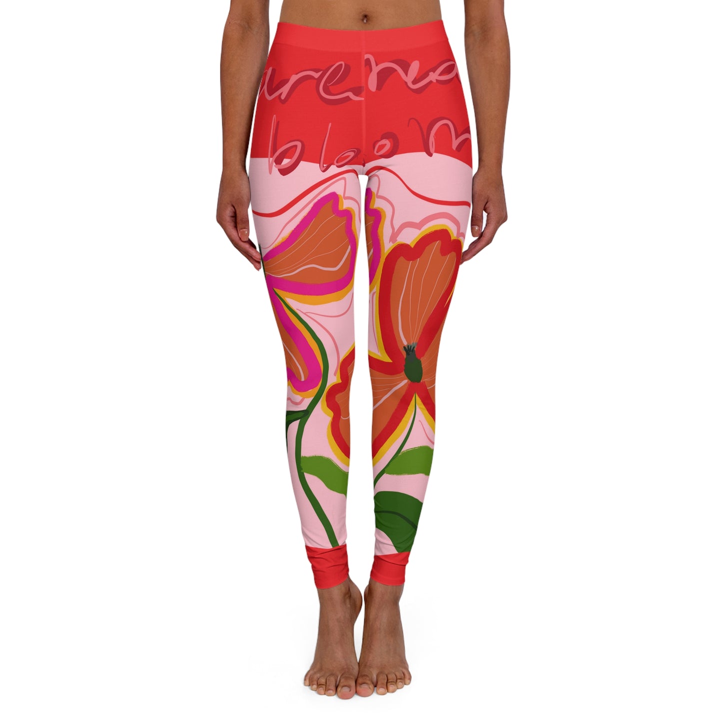 You're made to Bloom Spandex Yoga Leggings