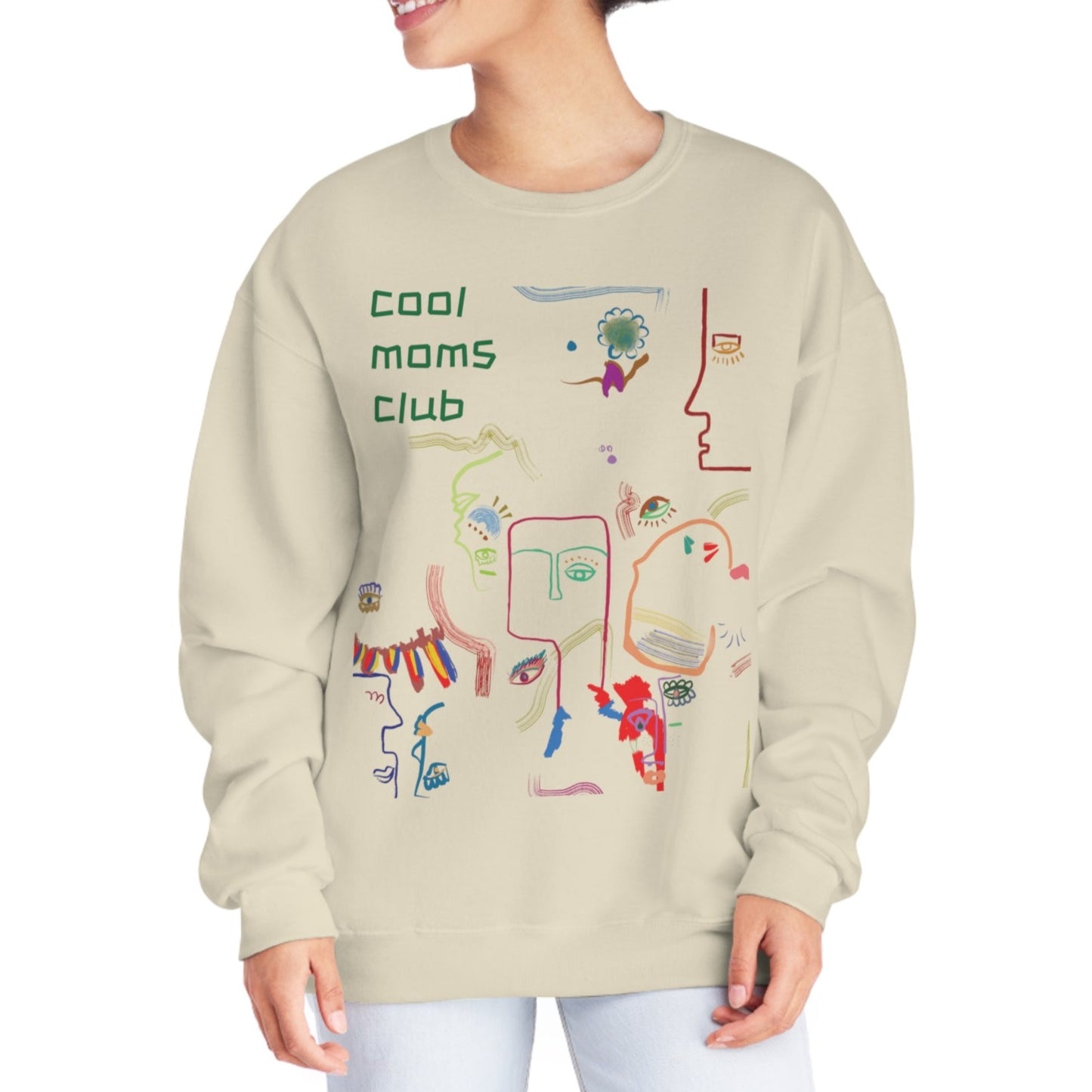 Picasso Cool Moms Club Crewneck Sweatshirt