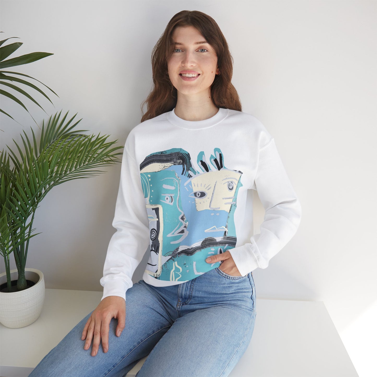 Picasso Surf Crewneck Sweatshirt - Unisex