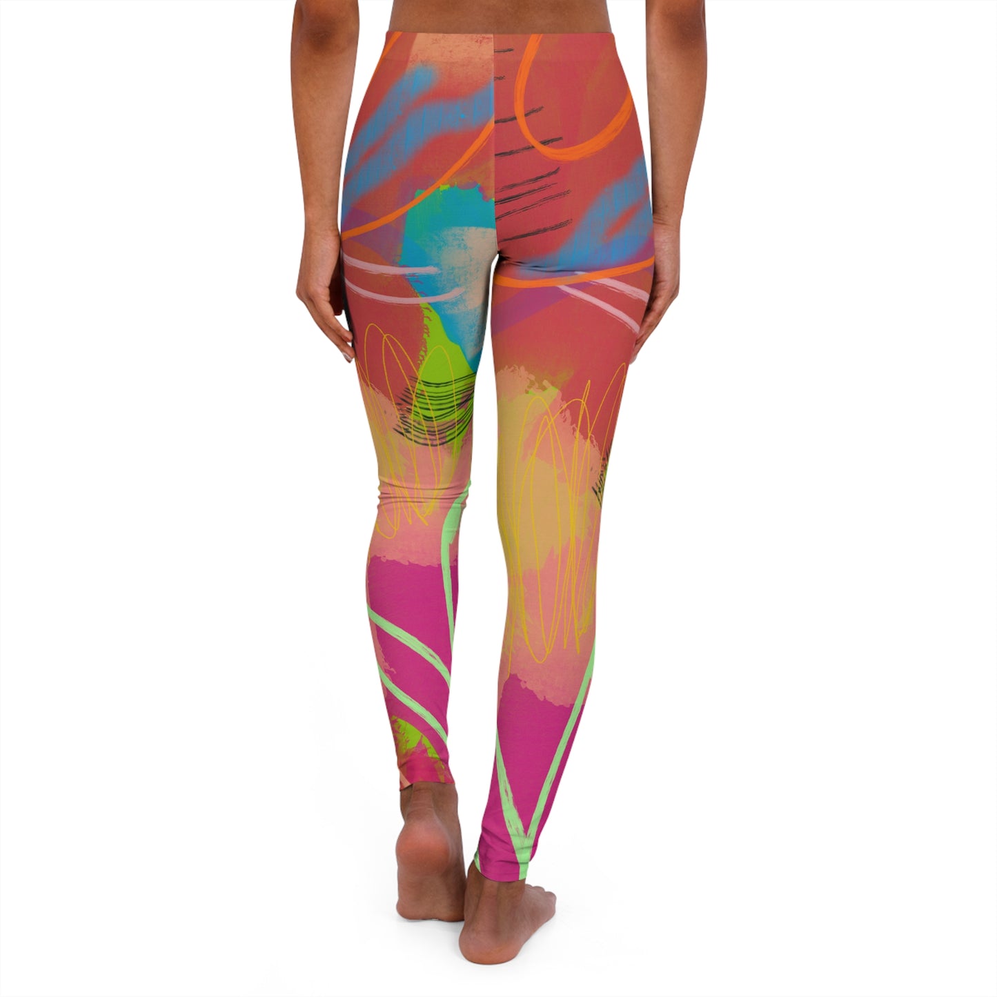 Pool Party Spandex Yoga Leggings