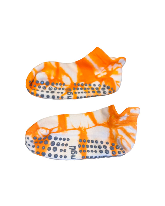 Orange Grip Ankle Socks