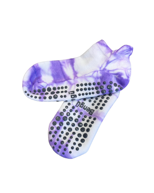 Purple Grip Ankle Socks