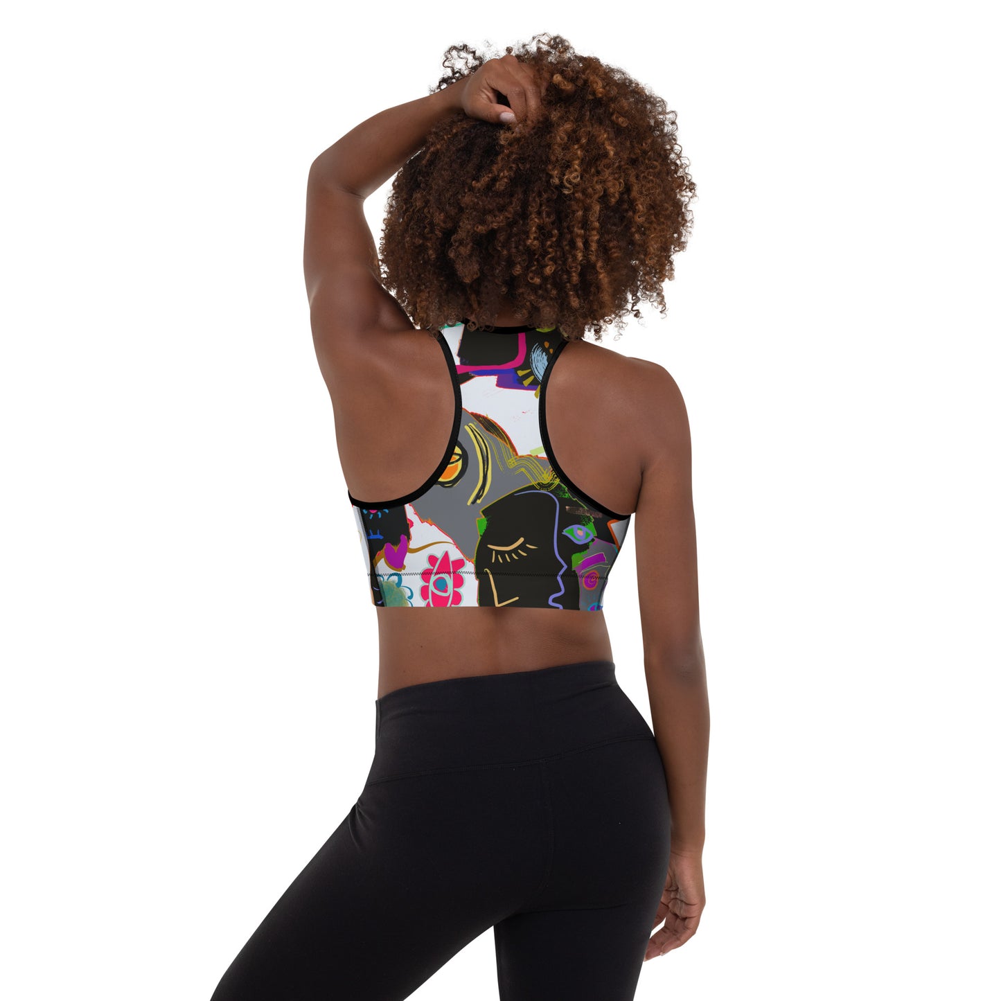 Picasso Midnight Padded Sports Bra