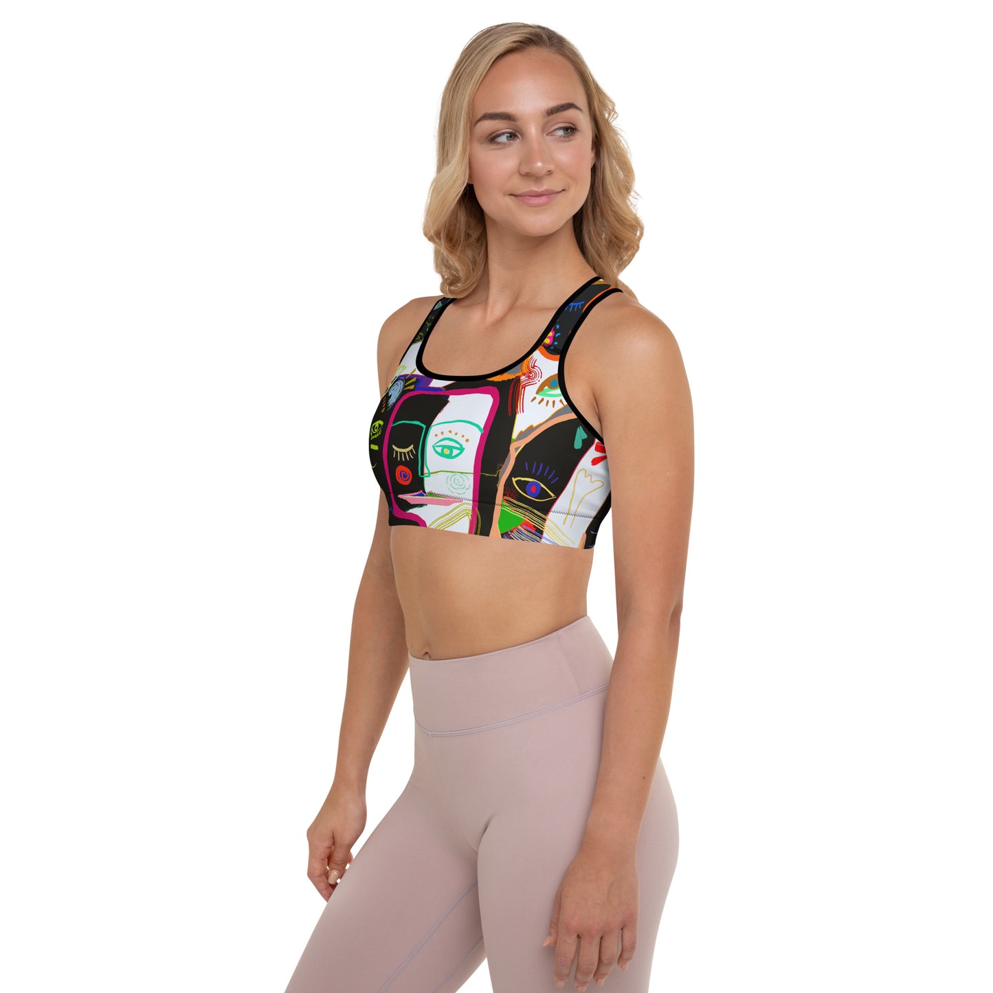 Picasso Midnight Padded Sports Bra