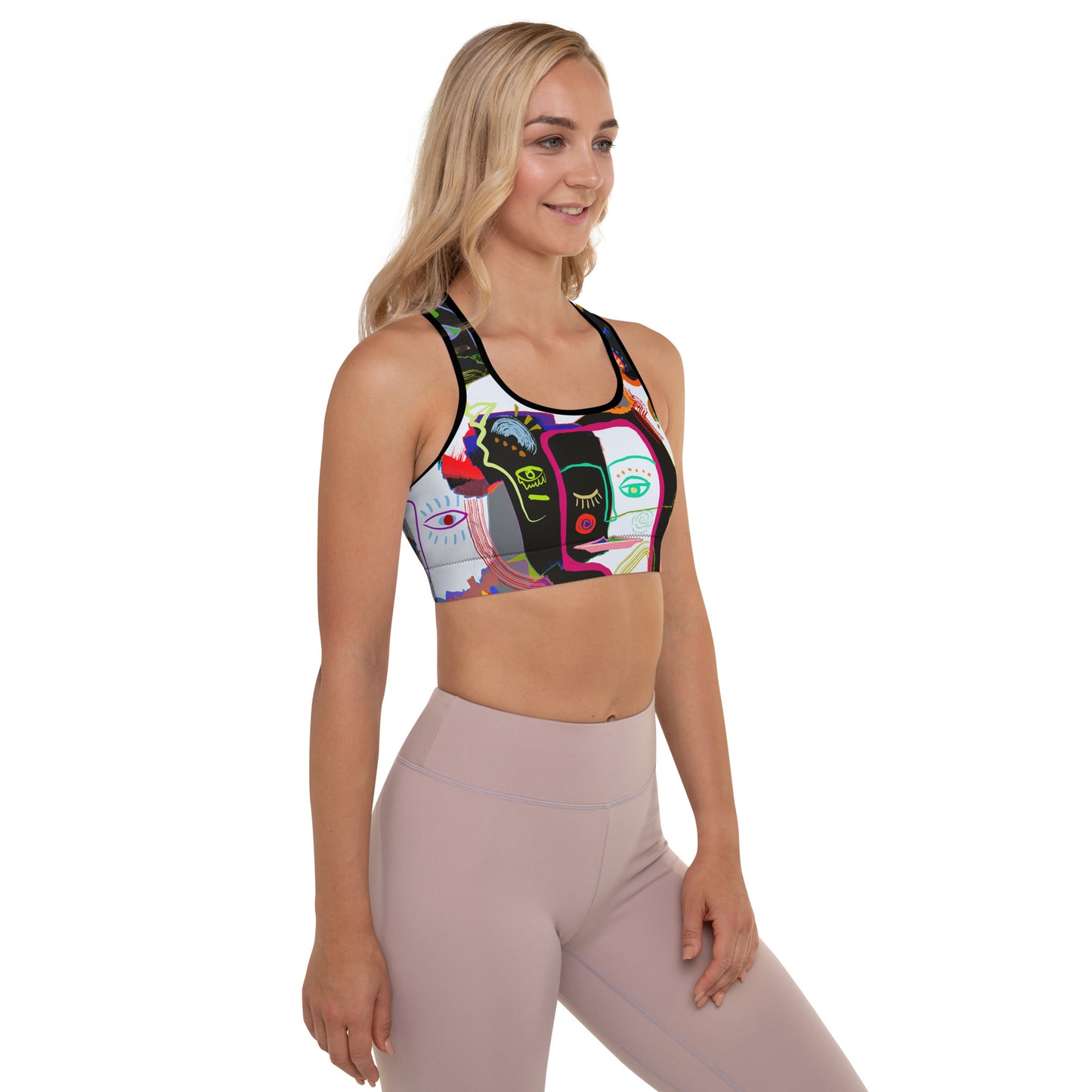 Picasso Midnight Padded Sports Bra